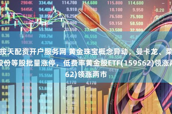 按天配资开户服务网 黄金珠宝概念异动，曼卡龙、菜百股份等股批量涨停，低费率黄金股ETF(159562)领涨两市