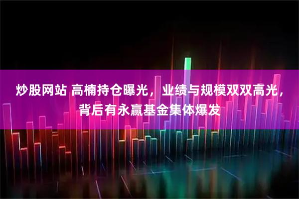 炒股网站 高楠持仓曝光，业绩与规模双双高光，背后有永赢基金集体爆发